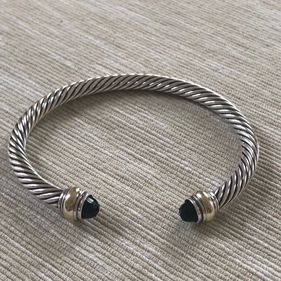 David Yurman Jewelry - David Yurman Cable Bracelet with Black Onyx